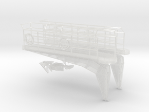 1/100 Bismarck Bridge Wing Set x2 in Clear Ultra Fine Detail Plastic