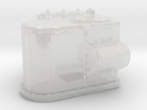 1/100 DKM Stern Deck Hatch v1 in Clear Ultra Fine Detail Plastic