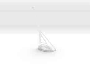 1/96 DKM Bismarck Rear Flag Mast in Clear Ultra Fine Detail Plastic