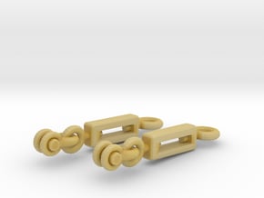 1/32 Uboot VII C41 Conning Tower Turnbuckles SET in Tan Fine Detail Plastic