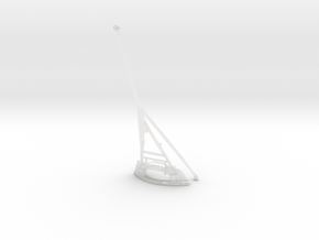 1/100 DKM Rear Flag Mast in Clear Ultra Fine Detail Plastic