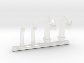 1/100 DKM Vent Tubes Set in Clear Ultra Fine Detail Plastic