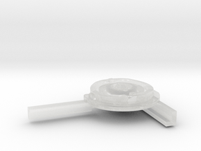 1/35 Uboot Left Compass With Support in Clear Ultra Fine Detail Plastic