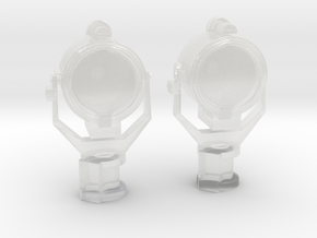 1/144 USN 24 Inch Searchlight Set x2 in Clear Ultra Fine Detail Plastic