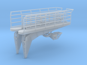 1/128 Bismarck Bridge Wing Set x2 in Clear Ultra Fine Detail Plastic