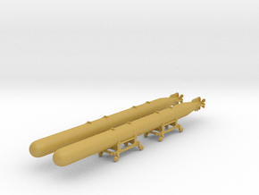 1/72 IJN Type 93 Long Lance Torpedo Set in Tan Fine Detail Plastic
