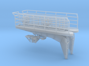 1/200 Bismarck Bridge Wing Set x2 in Clear Ultra Fine Detail Plastic