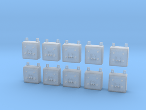 1/25 Wall Switch B Set x10 in Clear Ultra Fine Detail Plastic