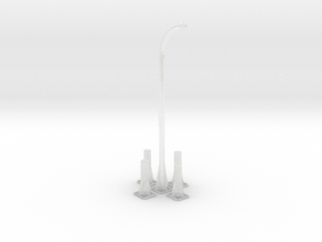 1/96 K-Gun Depth Charge Crane Set in Clear Ultra Fine Detail Plastic