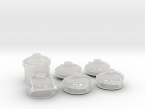 1/40 Conning Tower Hatches Kit in Clear Ultra Fine Detail Plastic