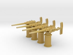 1/72 RN QF 3 pounder (46mm) Hotchkiss Set x4 in Tan Fine Detail Plastic