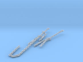 1/48 USN Fletcher Anchor Chain Foredeck in Clear Ultra Fine Detail Plastic