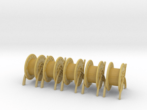 1/48 USN Rope Reels Big Set 5pcs in Tan Fine Detail Plastic