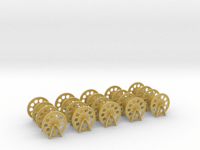 1/48 USN Rope Reels Small Set x10 in Tan Fine Detail Plastic