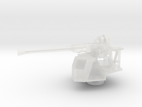1/72 RN Single 40mm Bofors AA Gun in Clear Ultra Fine Detail Plastic