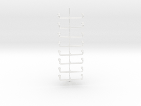 1/40 UBoot Conning Tower Ladder SET x8 in Clear Ultra Fine Detail Plastic