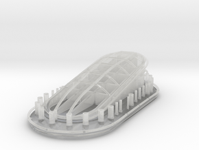 1/100 Bismarck Funnel Top in Clear Ultra Fine Detail Plastic