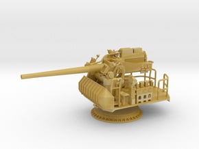 1/72 USN Single 5 inch (127 mm) 38 caliber gun in Tan Fine Detail Plastic