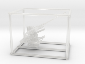 1/160 USN 40mm Single Bofors Elevated in Clear Ultra Fine Detail Plastic