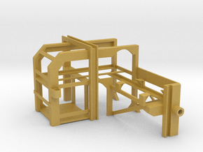 1/50 USN Depth Charge Loader Rack Port in Tan Fine Detail Plastic