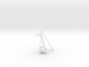 1/125 USN Fletcher Flag Pole Bow in Clear Ultra Fine Detail Plastic