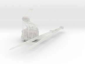 1/144 Bismarck airplane crane port KIT in Clear Ultra Fine Detail Plastic