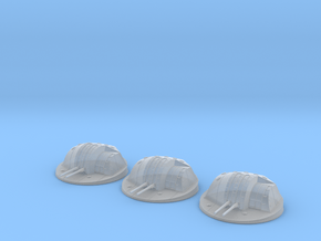 1/200 IJN 12.7 cm/40 (5") twin mounts encl Set x3 in Clear Ultra Fine Detail Plastic