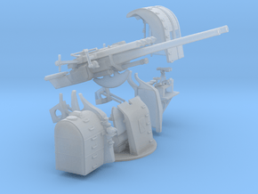 1/72 IJN 12.7 cm/40 (5") Type 89 Naval Gun KIT in Clear Ultra Fine Detail Plastic