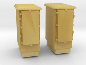 1/125 USN 3 inch 50 Mouint Lockers in Tan Fine Detail Plastic
