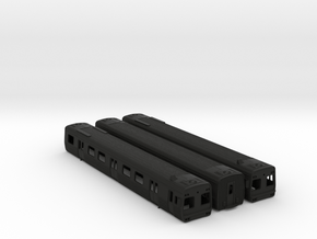 Comeng 3 Car Set - N Scale in Black Smooth PA12