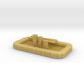 1/48 USN 25 man Life Raft Square with Aid KIT Set in Tan Fine Detail Plastic