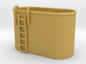 1/125 Tub for two MK51 gun control in Tan Fine Detail Plastic