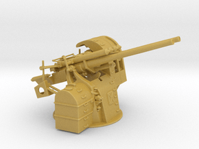 1/100 IJN 12.7 cm/40 (5") Type 89 Naval Gun Twin  in Tan Fine Detail Plastic