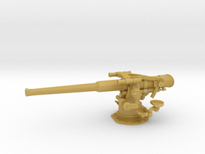 1/87 USN 4 inch 50 (10.2 cm) Deck Gun in Tan Fine Detail Plastic