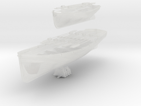 1/87 DKM 8m & 6m Long Boats Set in Clear Ultra Fine Detail Plastic