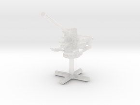 1/285 40mm Single Bofors [Elevated] in Clear Ultra Fine Detail Plastic