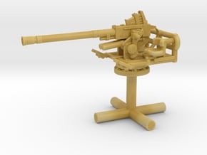 1/285 40mm Single Bofors [UnElevated] in Tan Fine Detail Plastic