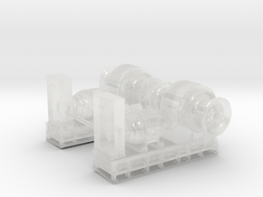 1/72 USN Boat Winches in Clear Ultra Fine Detail Plastic