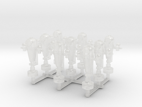1/125 USN Binnacle Set x9 in Clear Ultra Fine Detail Plastic