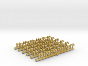 1/400 DKM Vent Tubes Set x132 in Tan Fine Detail Plastic