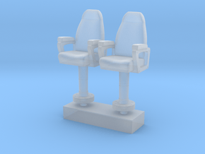 1/125 USN Capt Chair in Clear Ultra Fine Detail Plastic