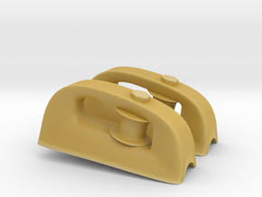 1/48 USN South Dakota Roller Chocks set x2 in Tan Fine Detail Plastic