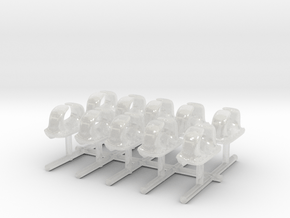 1/200 IJN Chock - Typical Fairlead Set x10 in Clear Ultra Fine Detail Plastic