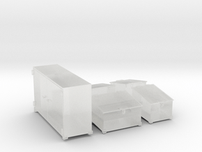 1/144 DKM Schnellboot Midship Deck Ammo Boxes Set in Clear Ultra Fine Detail Plastic