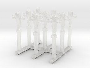 1/300 USN Binnacle Set x9 in Clear Ultra Fine Detail Plastic