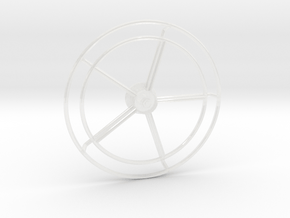 1/35 Yacht Levmar Steering Wheel v2 in Clear Ultra Fine Detail Plastic