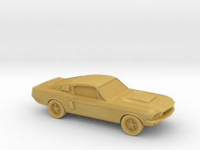 1/87 1966 Ford Mustang  in Tan Fine Detail Plastic