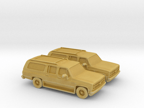 1/87 1985-88 Chevrolet Suburban in Tan Fine Detail Plastic