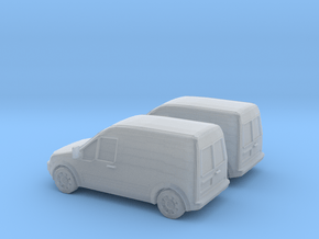 1/160 2002-08 2X Ford Transit Connect in Clear Ultra Fine Detail Plastic