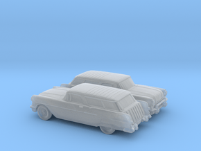 1/160 2X 1957 Pontiac Safari in Clear Ultra Fine Detail Plastic